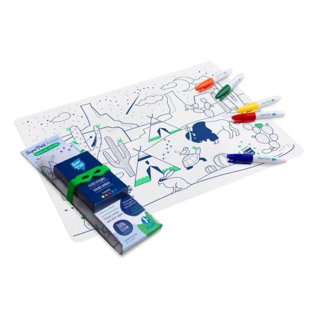 Set à colorier en silicone - Vallée des Cactus - Super Petit